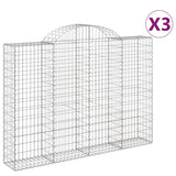 Vidaxl Schans 3 St Vaulted 200x30x140 160 cm järn