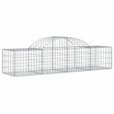 VidaXL Schans baskets 3 st vaulted 200x50x40 60 cm galvanized iron