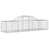 Vidaxl Schans baskets 8 st vaulted 200x50x40 60 cm galvanized iron