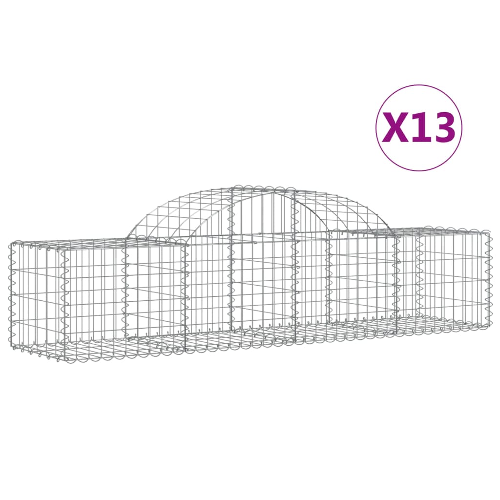 Vidaxl Schans Koše 13 St. Klenato 200x50x40 60 cm galvanizované železo