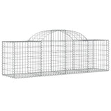 VidaXL Schans baskets 7 st vaulted 200x50x60 80 cm galvanized iron