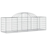 VidaXL Schans baskets 13 st vaulted 200x50x60 80 cm galvanized iron