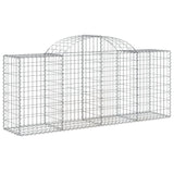 Cestas Vidaxl Schans 2 st 200x50x80 100 cm de hierro galvanizado