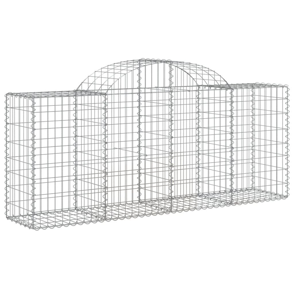 Vidaxl Schans Cesti 8 a volta a volta 200x50x80 100 cm Galvanized Iron