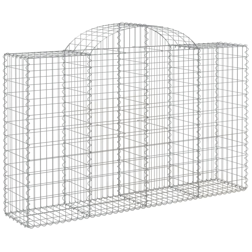 VidaXL Schans baskets 2 ST vaulted 200x50x120 140 cm iron