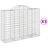 Vidaxl Schans Cesti 3 Staulated 200x50x140 da ferro da 160 cm