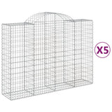 Vidaxl Schans Kosze 5 ST sklepione 200x50x140 160 cm żelazo