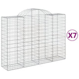 Vidaxl Schans kurver 7 St Vaulted 200x50x140 160 cm jern