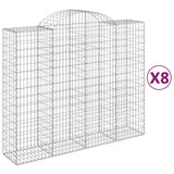 VidaXL Schans baskets 8 st vaulted 200x50x160 180 cm iron