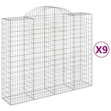 Vidaxl Schans kurver 9 St Vaulted 200x50x160 180 cm jern