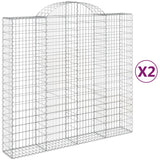 Vidaxl Schans kurver 2 st Vaulted 200x50x180 200 cm jern