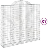 Cestas de Vidaxl Schans 7 st 200x50x180 200 cm de hierro