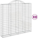 Vidaxl Schans baskets 8 st vaulted 200x50x180 200 cm iron