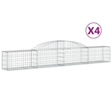 Cestas Vidaxl Schans 4 st 300x30x40 60 cm de hierro galvanizado