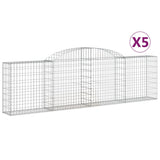 Vidaxl Schans Koše 5 St. Klenané 300x30x80 100 cm galvanizované železo