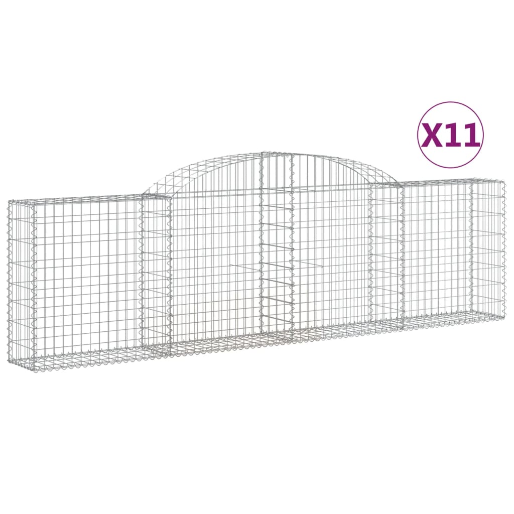 Vidaxl Schiags Kuerf 11 St Vaulted 300x30X80 100 cm Eisen