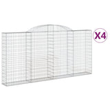 Vidaxl Schiags Kuerf 4 St Vaulted 300x30X140 160 cm Eisen