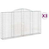 Vidaxl Schans kurver 3 St Vaulted 300x30x160 180 cm jern