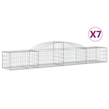 Vidaxl Schans Cesti 7 a volta 300x50x40 60 cm Galvanizzato