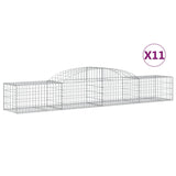 Vidaxl Schans baskets 11 st vaulted 300x50x40 60 cm galvanized iron