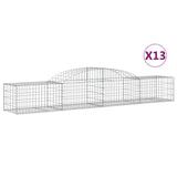 Vidaxl Schans kurver 13 St Vaulted 300x50x40 60 cm galvanisert jern