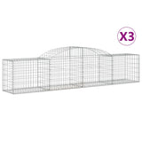 Vidaxl Schiags Kuerf 3 St Vaulted 300X50660 80 cm Galvaniséiert Eisen