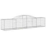 VidaXL Schans baskets 4 st vaulted 300x50x60 80 cm galvanized iron