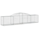 VidaXL Schans baskets 12 st vaulted 300x50x60 80 cm galvanized iron