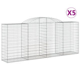 Cestas Vidaxl Schans 5 st 300x50x120 140 cm de hierro