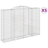 Cestas Vidaxl Schans 5 st 300x50x200 220 cm de hierro