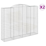 Vidaxl Schans Baskets 2 ST Krandoval 300x50x220 240 cm železo