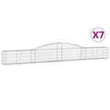 Vidaxl Schans kurver 7 St Vaulted 400x30x40 60 cm jern