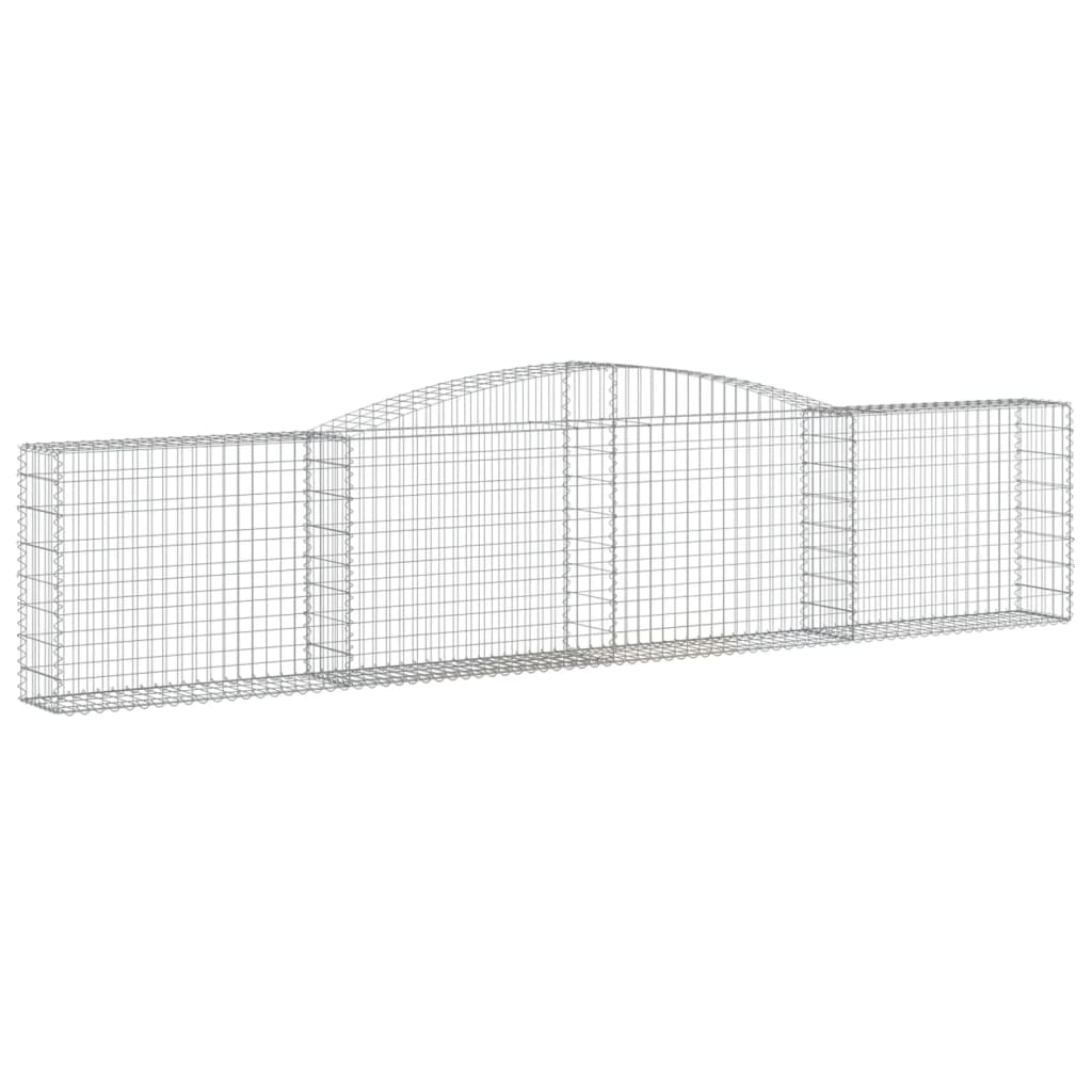 VidaXL Schans baskets 4 st vaulted 400x30x80 100 cm iron