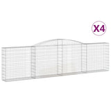 Vidaxl Schans baskets 4 st vaulted 400x30x100 120 cm iron