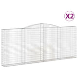 Vidaxl Schans Baskets 2 ST Krandoval 400x30x160 180 cm železo