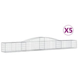 VidaXL Schans baskets 5 st vaulted 400x50x40 60 cm iron