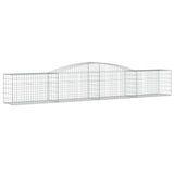 VidaXL Schans baskets 6 st vaulted 400x50x60 80 cm galvanized iron