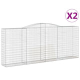 Vidaxl Schans Baskets 2 ST Krandoval 400x50x160 180 cm železo