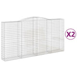 Vidaxl Schans Baskets 2 ST Krandované 400x50x200 220 cm železo