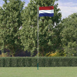 VidaXL Drapeau avec mât Pays-Bas 6,23 m aluminium