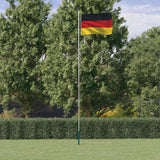 VidaXL Drapeau avec mât Allemagne 6,23 m aluminium