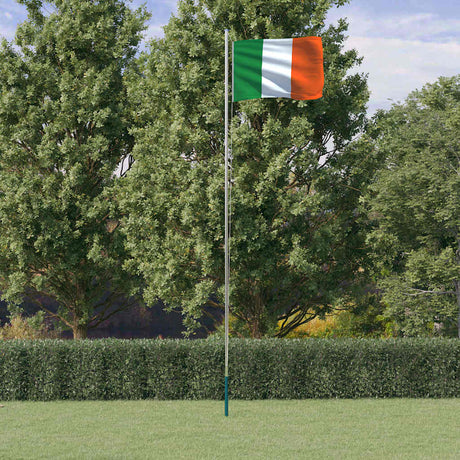 Vidaxl drapeau avec mât Irlande 6,08 m aluminium
