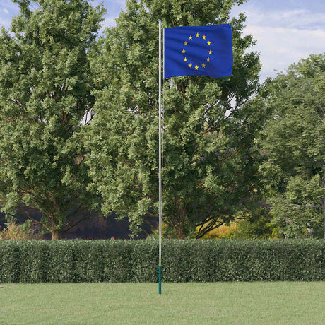 VidaXL Drapeau avec mât Europe 6,23 m aluminium