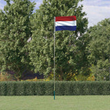 VidaXL Drapeau avec mât Pays-Bas 5,55 m aluminium