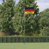 VidaXL Drapeau avec mât Allemagne 5,55 m aluminium