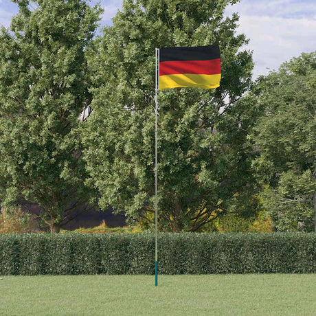 VidaXL Drapeau avec mât Allemagne 5,55 m aluminium