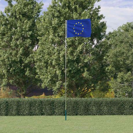 VidaXL Drapeau avec mât Europe 5,55 m aluminium