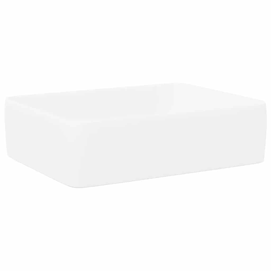Vidaxx évier 48x37x13 rectangulaire en céramique blanc