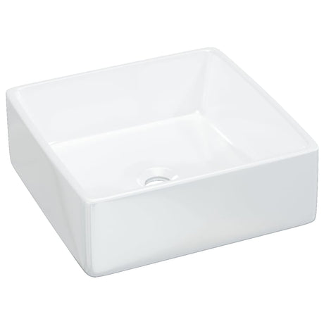 Vidaxx lavabo 37x37x13 cm carré en céramique blanc