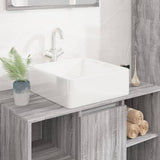Vidaxx lavabo 37x37x13 cm carré en céramique blanc